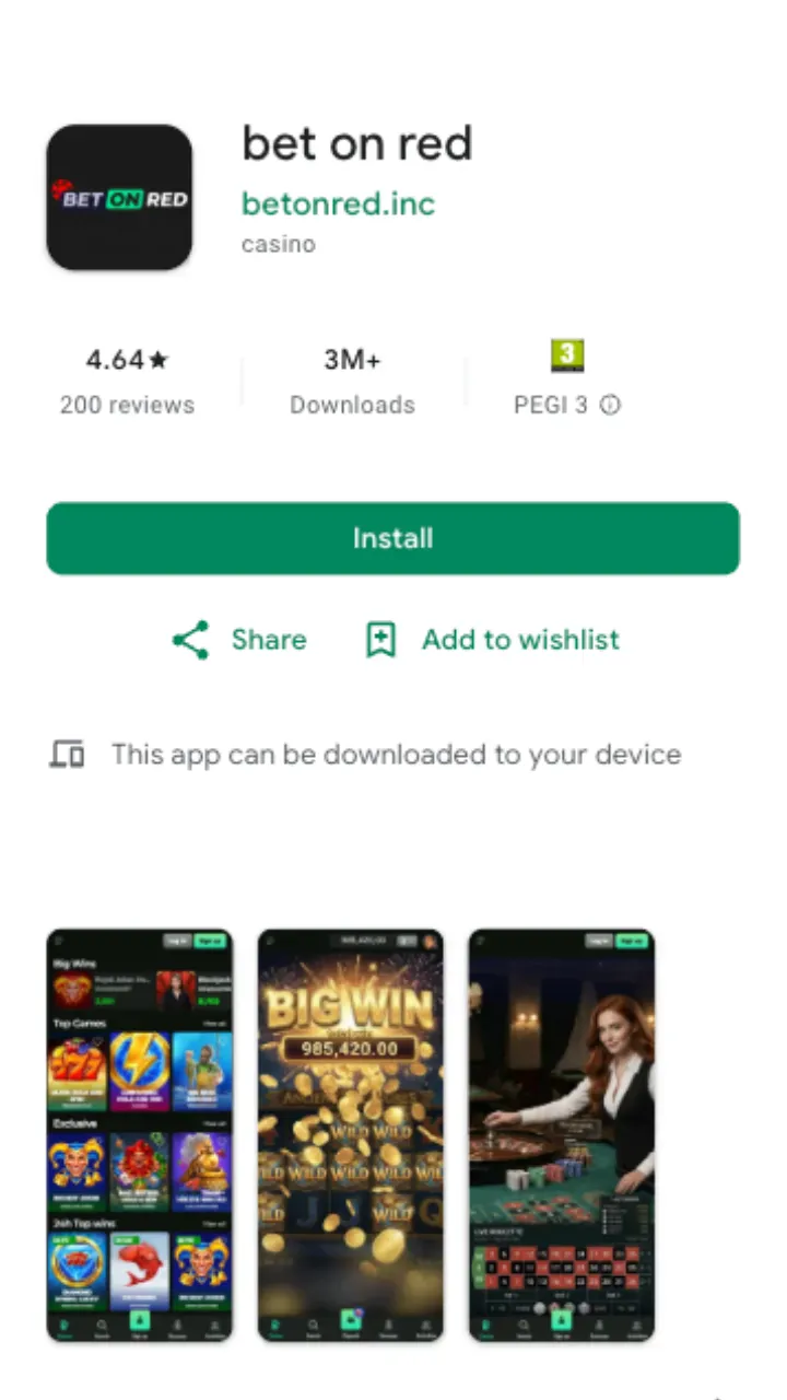 BetOnRed app